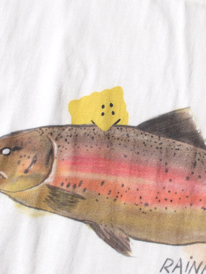 Kapital Jersey Crew T-Shirt (1 Trout Peckish Rainbowy Print)