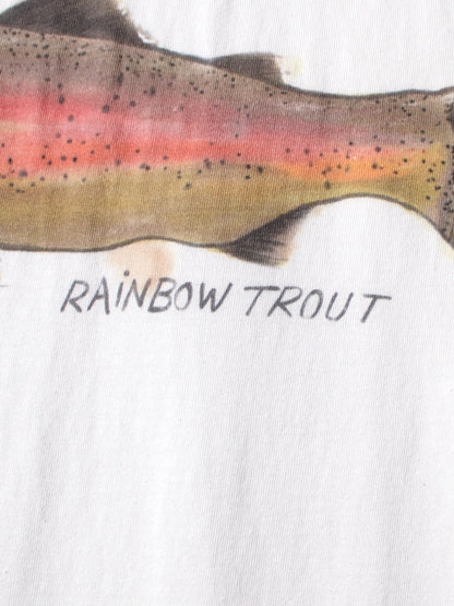 Kapital Jersey Crew T-Shirt (1 Trout Peckish Rainbowy Print)