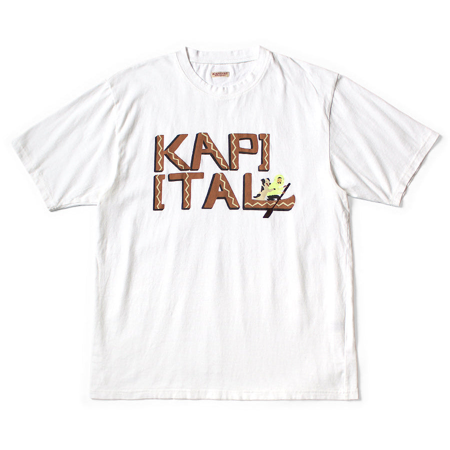 Kapital Jersey Crew T-Shirt (Canoe Kapital Print)