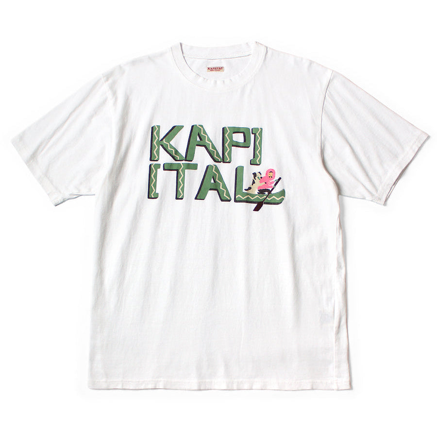 Kapital Jersey Crew T-Shirt (Canoe Kapital Print)