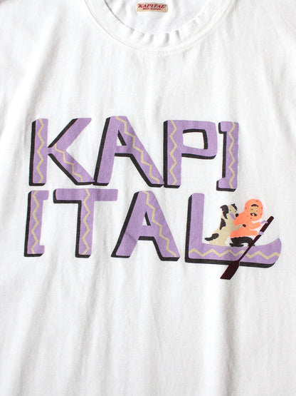 Kapital Jersey Crew T-Shirt (Canoe Kapital Print)