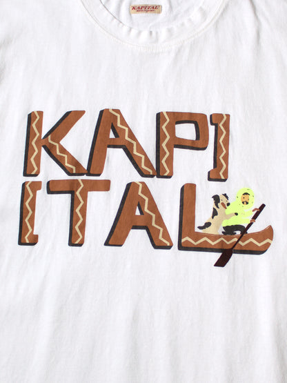 Kapital Jersey Crew T-Shirt (Canoe Kapital Print)