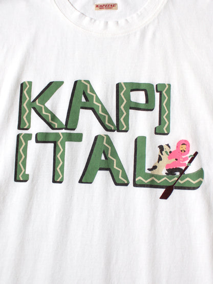 Kapital Jersey Crew T-Shirt (Canoe Kapital Print)
