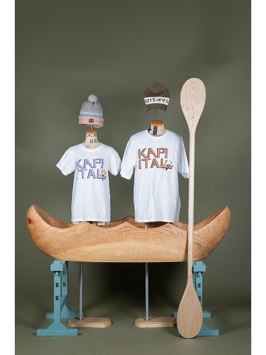 Kapital Jersey Crew T-Shirt (Canoe Kapital Print)