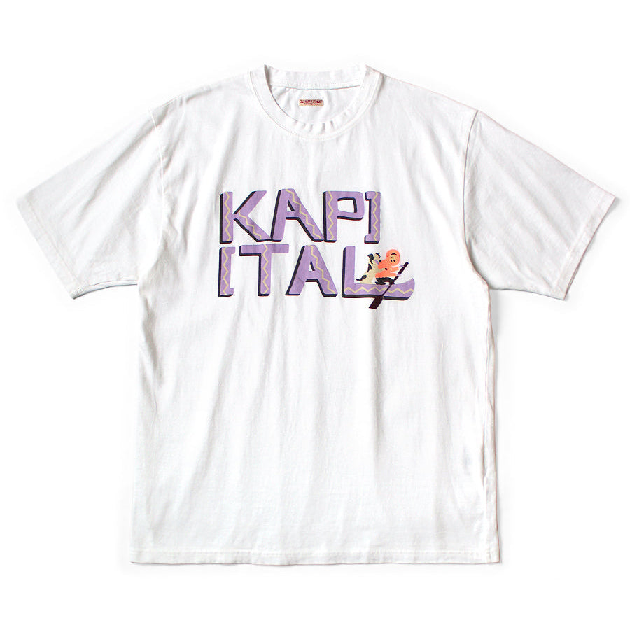 Kapital Jersey Crew T-Shirt (Canoe Kapital Print)