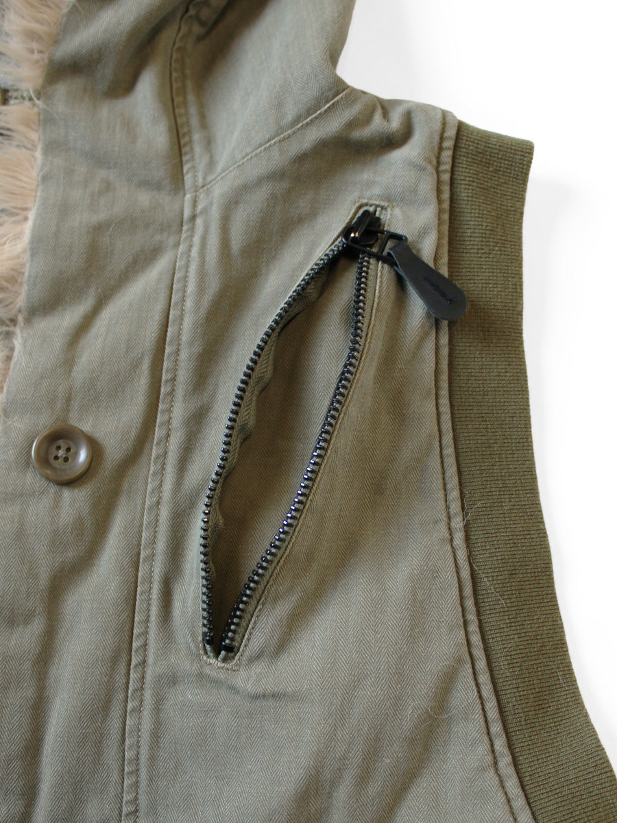 Kapital Herringbone Ring Coat Lining Hoodie