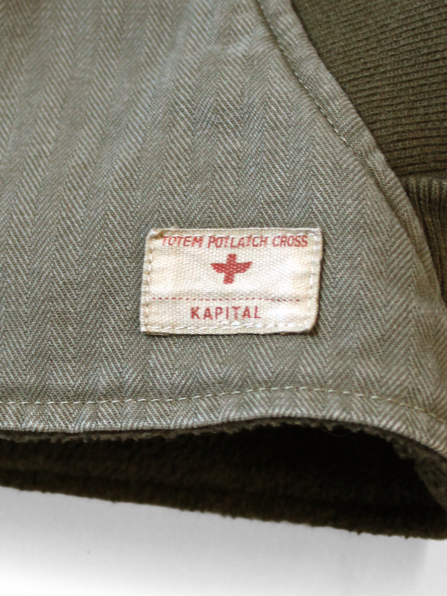 Kapital Herringbone Ring Coat Lining Hoodie