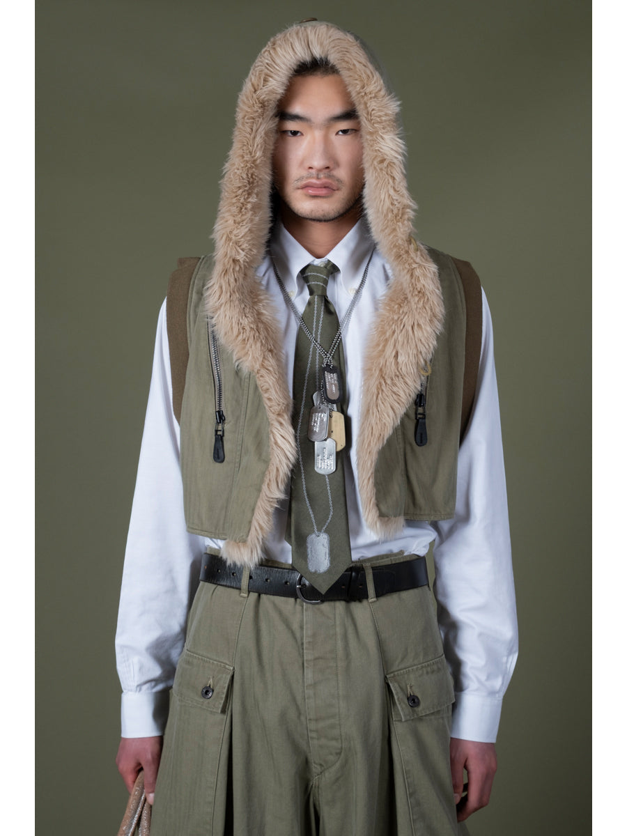 Kapital Herringbone Ring Coat Lining Hoodie