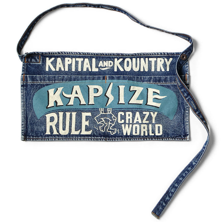 Kapital 13oz Denim Distressed Short Apron (Kapsize Rule)