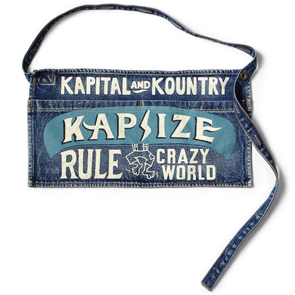 Kapital 13oz Denim Distressed Short Apron (Kapsize Rule)