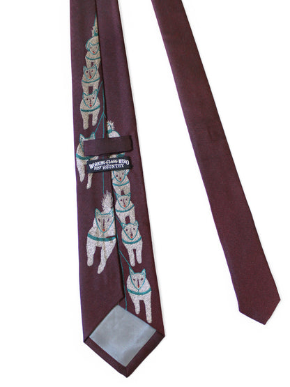 Kapital Silk Twill Dog-Team Neck Tie