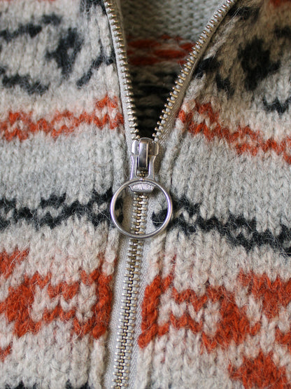 Kapital 3G Wool Yellowknife Fair Isle Half Zip Vest