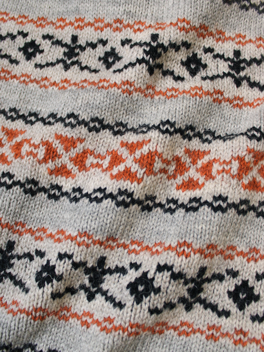 Kapital 3G Wool Yellowknife Fair Isle Half Zip Vest