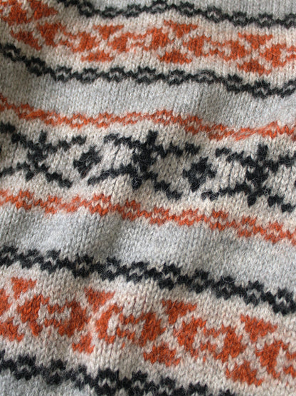 Kapital 3G Wool Yellowknife Fair Isle Zip Short Cardigan