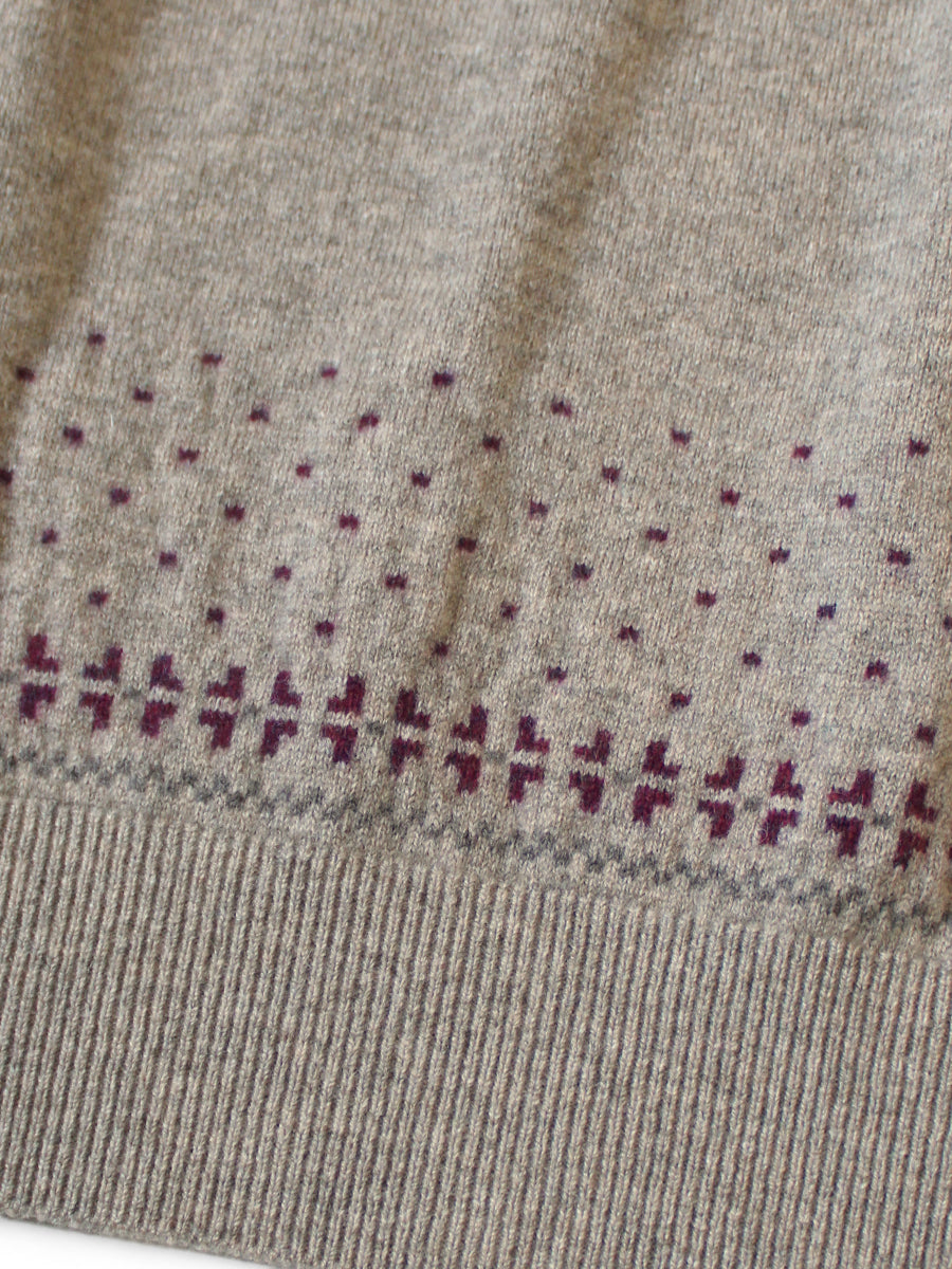 Kapital 12G Wool Crew Neck Sweater (Fly Goose)