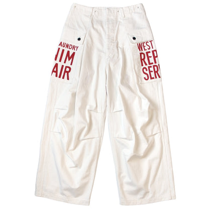 Kapital Herringbone Jumbo Monkey Pants (Factory Repair Print & Embroidery)