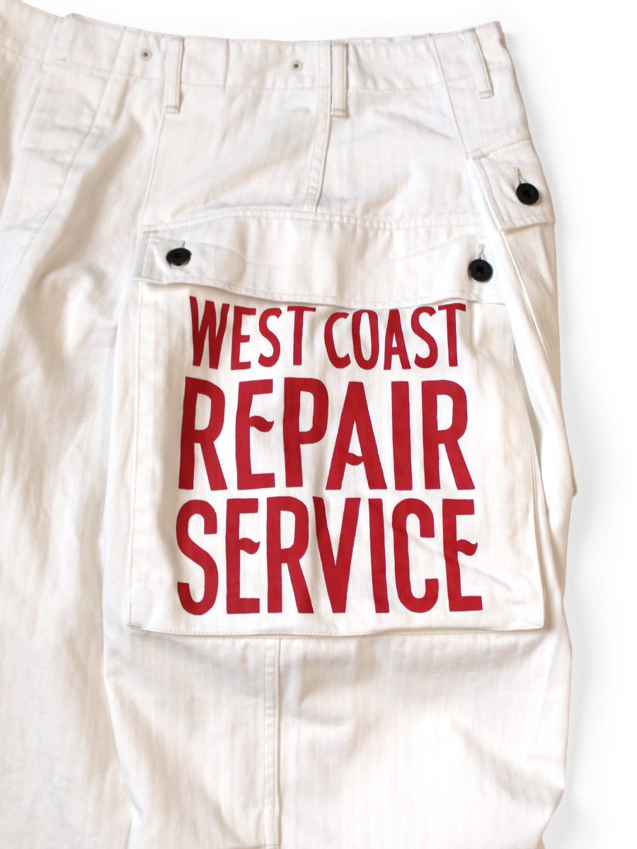 Kapital Herringbone Jumbo Monkey Pants (Factory Repair Print & Embroidery)