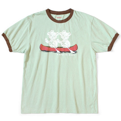 Kapital Jersey Ringer T-Shirt (`K` Bear Print)