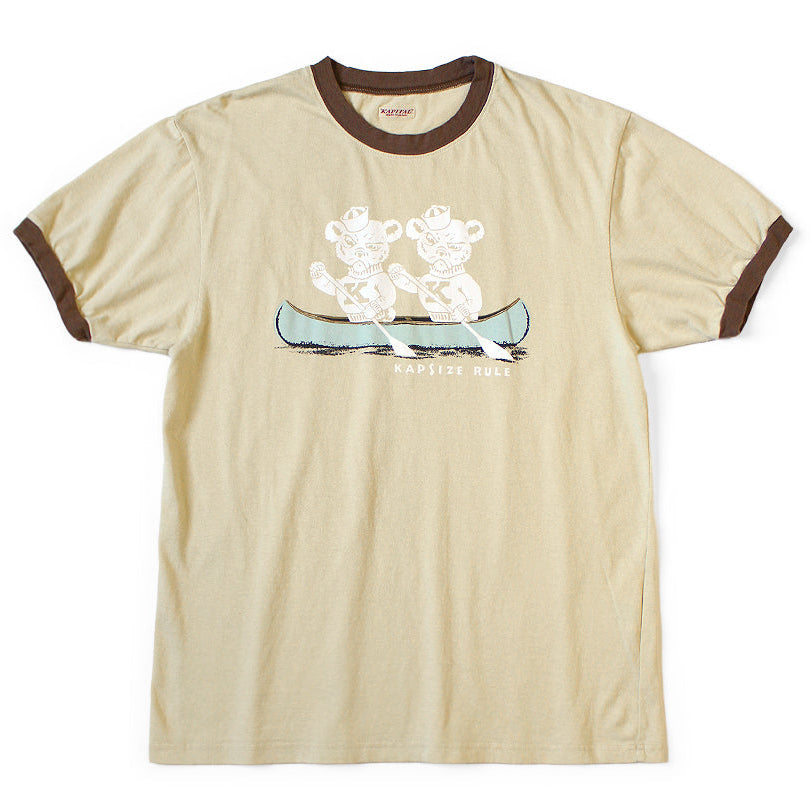 Kapital Jersey Ringer T-Shirt (`K` Bear Print)