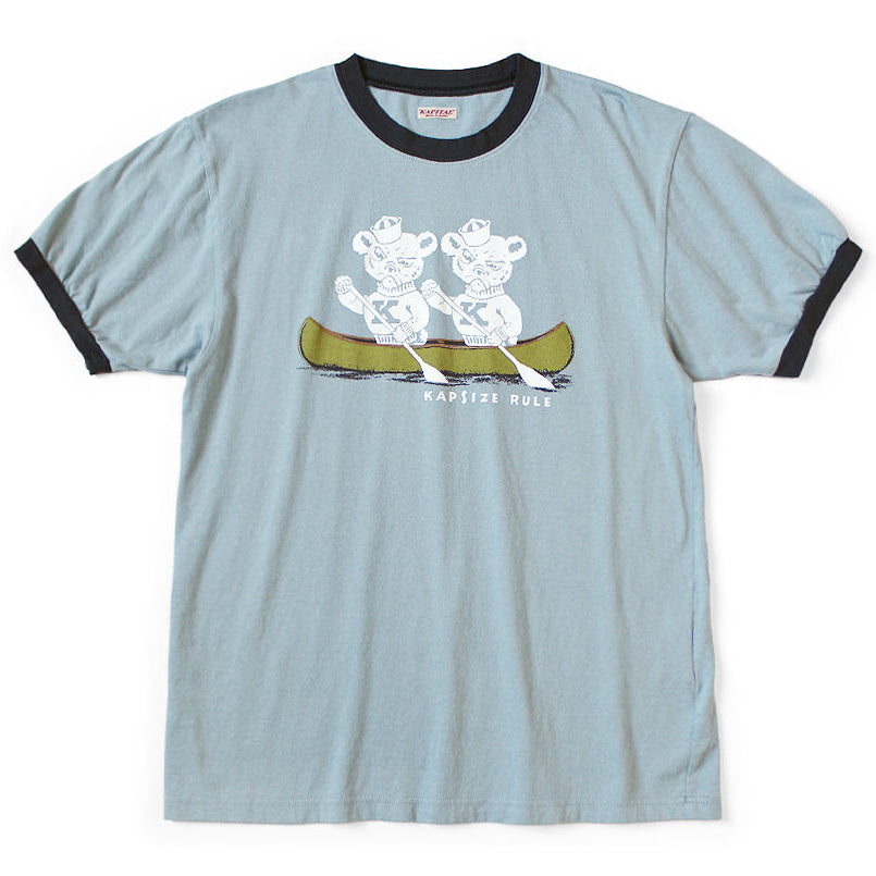 Kapital Jersey Ringer T-Shirt (`K` Bear Print)