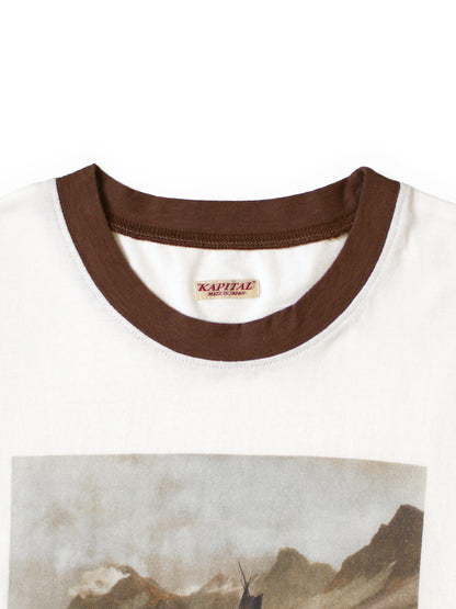 Kapital Jersey Ringer T-Shirt (Yellowknife Print)