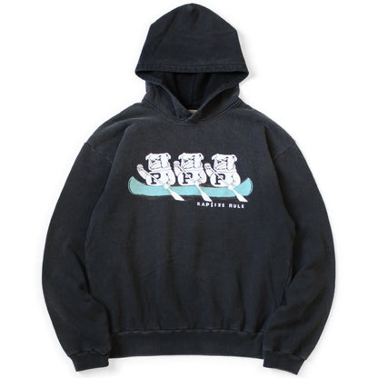 Kapital Fleece Hooded Sweatshirt (`P`Bulldog Print)