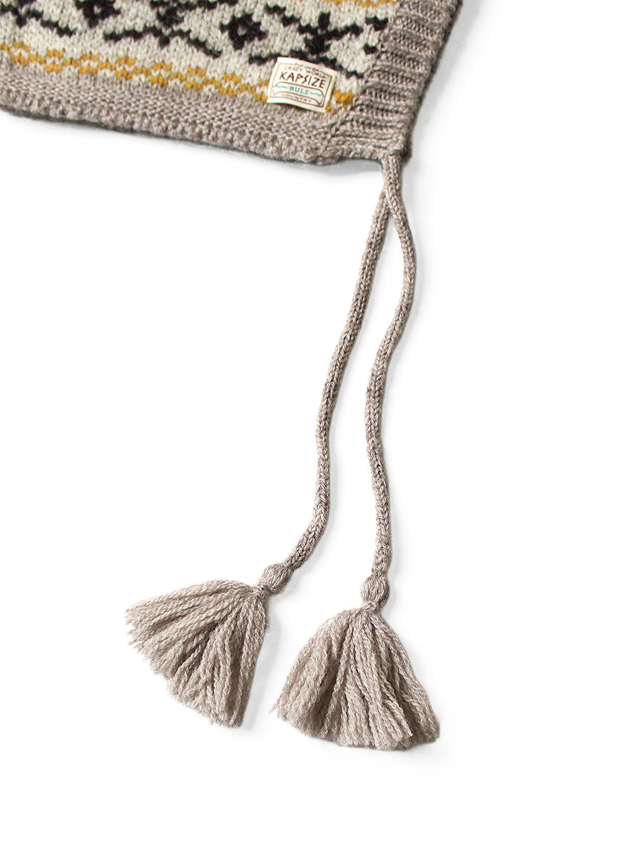 Kapital 3G Yellowknife Fair Isle High Neck Bib Poncho