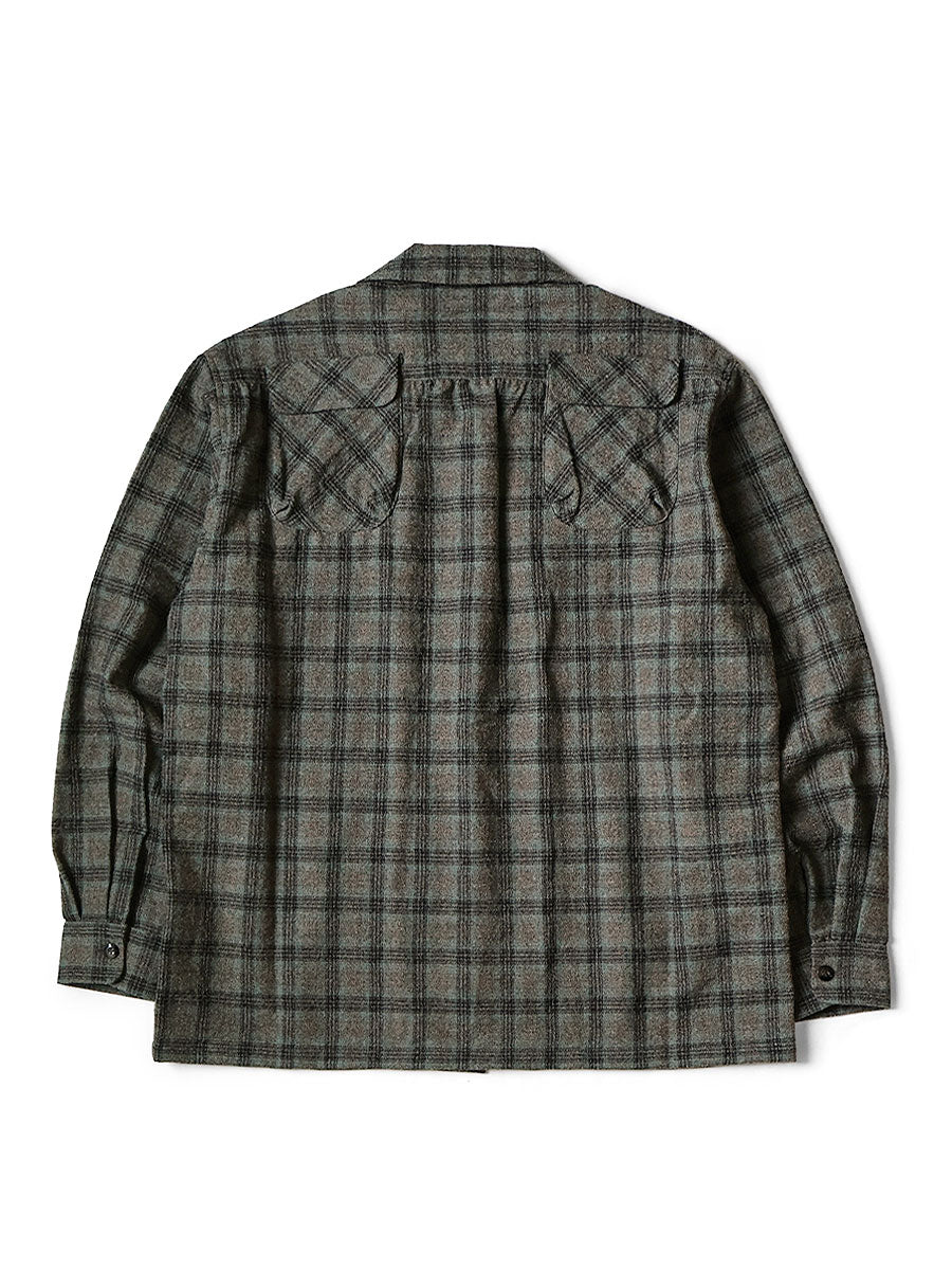 Kapital Wool Check Friend Pocket Board Shirt