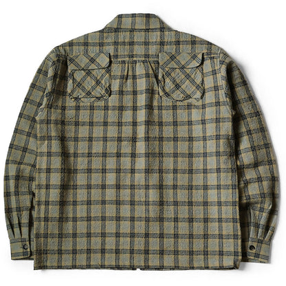 Kapital Wool Check Zip Up Friend Pocket Board Shirt