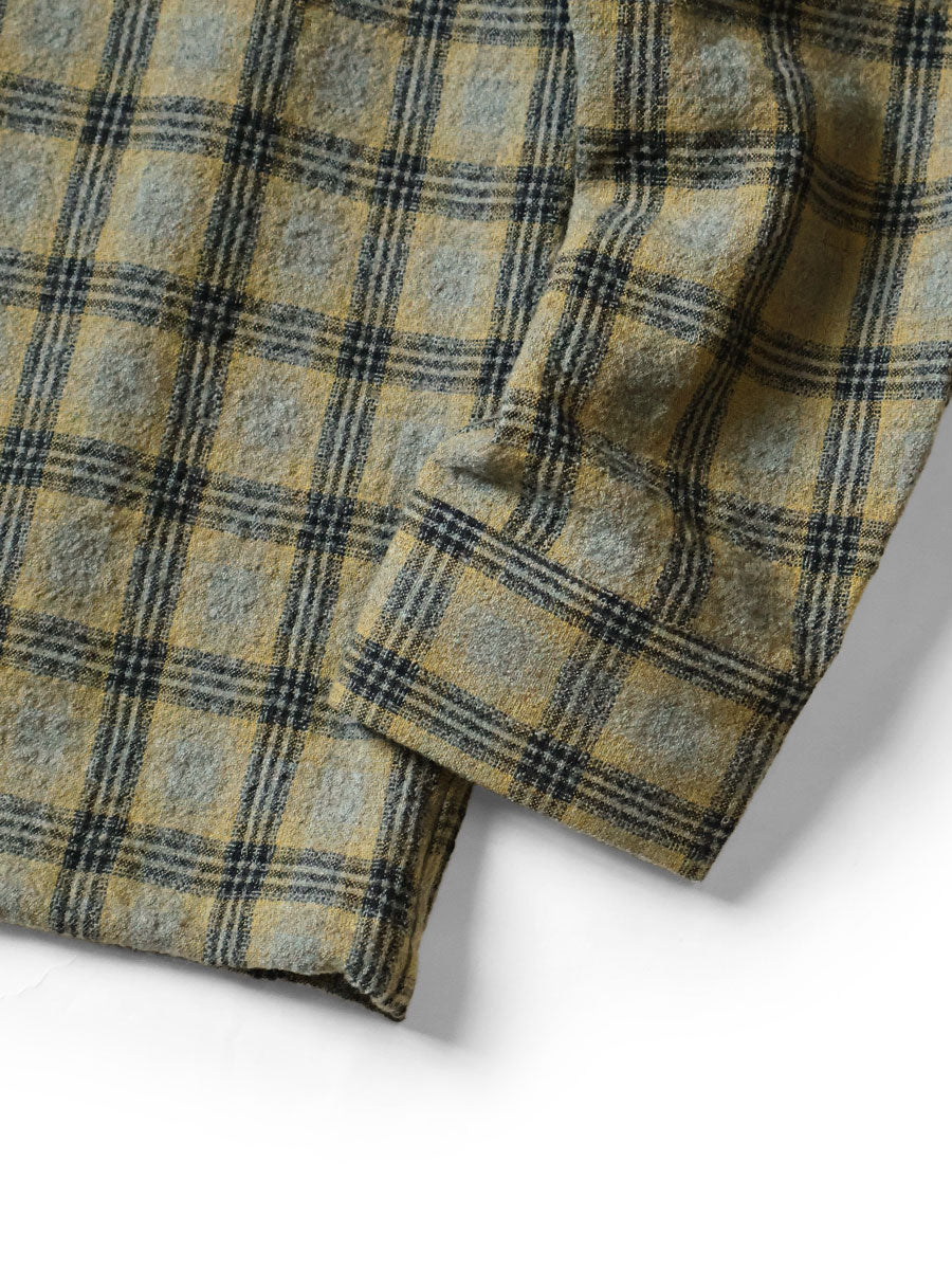 Kapital Wool Check Zip Up Friend Pocket Board Shirt