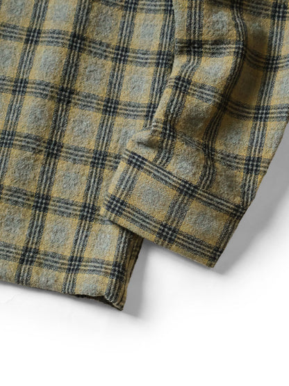 Kapital Wool Check Zip Up Friend Pocket Board Shirt
