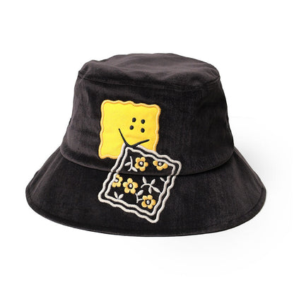 Kapital Velveteen Bucket Hat With Short Brim (Peckish Rainbowy)