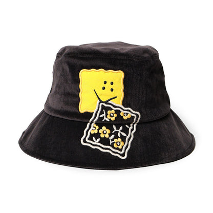Kapital Velveteen Bucket Hat With Short Brim (Peckish Rainbowy)
