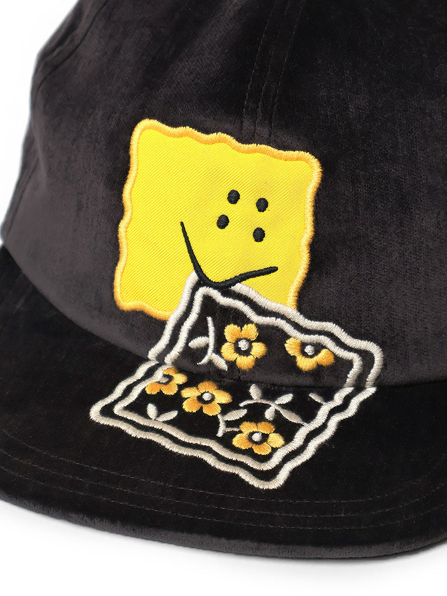 Kapital Velveteen Baseball Cap (Peckish Rainbowy Embroidery)