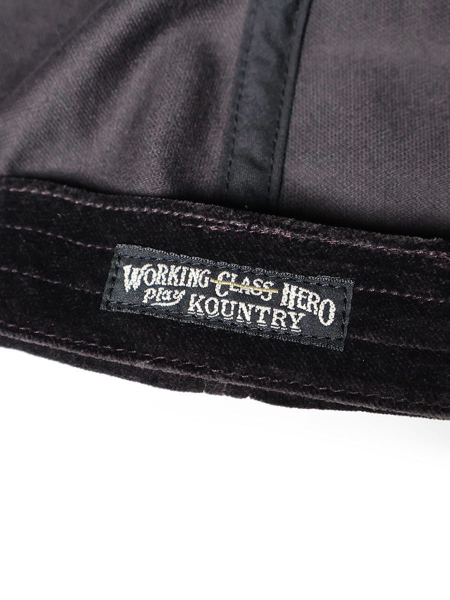 Kapital Velveteen Baseball Cap (Peckish Rainbowy Embroidery)