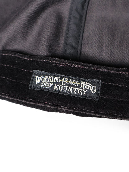 Kapital Velveteen Baseball Cap (Peckish Rainbowy Embroidery)