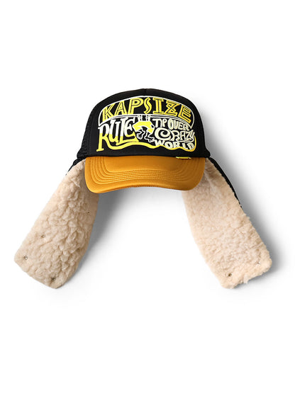 Kapital Kapsize Rule Print Lumber Trucker Cap