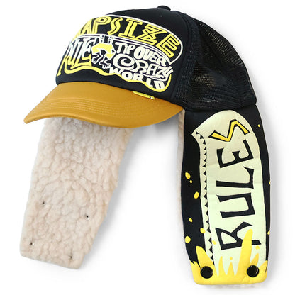 Kapital Kapsize Rule Print Lumber Trucker Cap