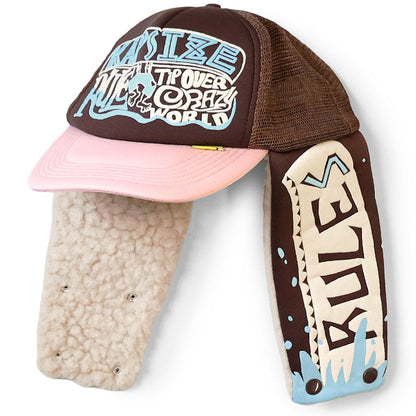 Kapital Kapsize Rule Print Lumber Trucker Cap