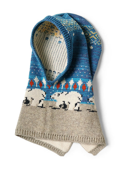 Kapital 5G Wool Polar Bear Balaclava