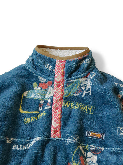Kapital Kountry Calendar Pattern Snap Fleece