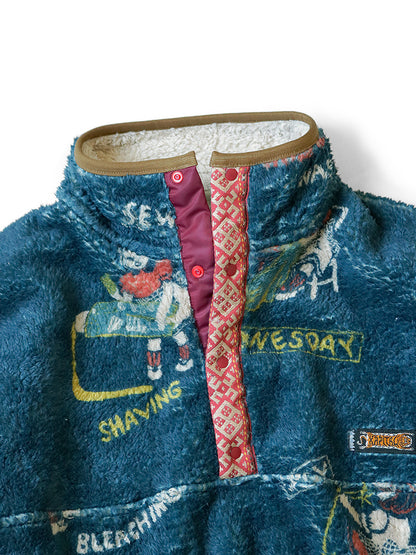 Kapital Kountry Calendar Pattern Snap Fleece
