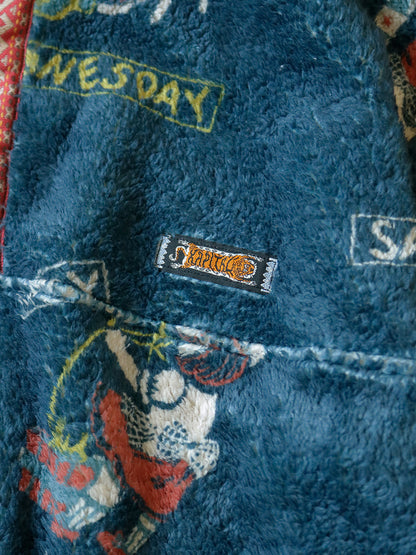 Kapital Kountry Calendar Pattern Snap Fleece