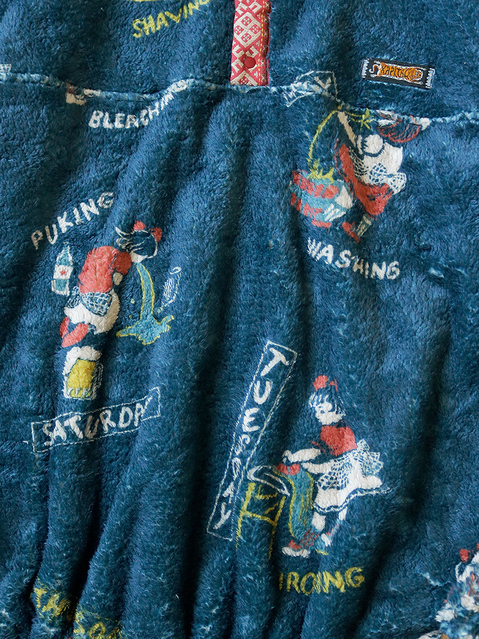 Kapital Kountry Calendar Pattern Snap Fleece