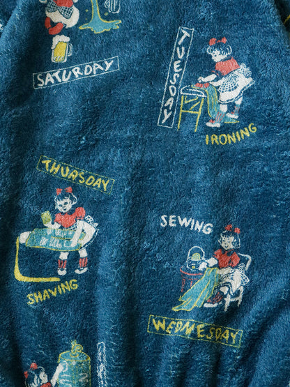 Kapital Kountry Calendar Pattern Snap Fleece