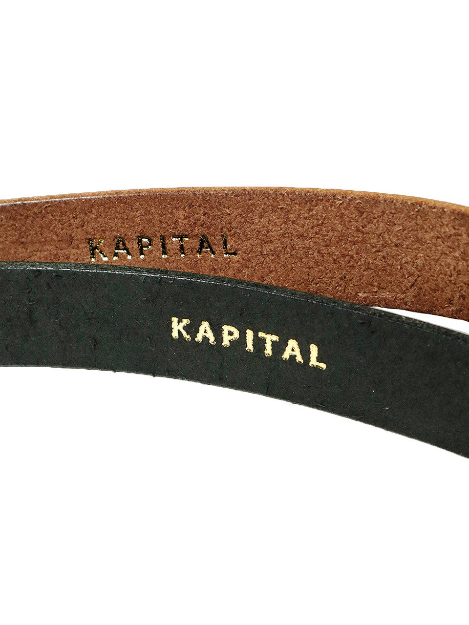 Kapital Leather Trunk Up Elephant Buckle Belt