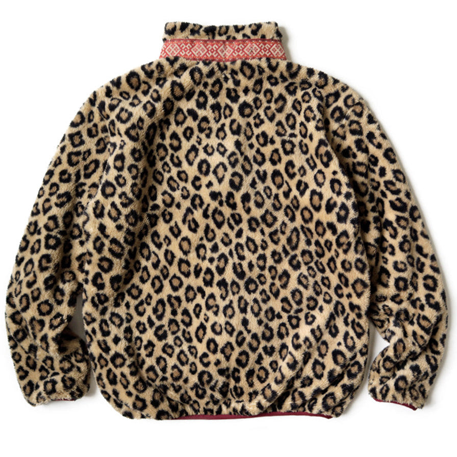 Kapital Leopard Pattern Fleece Zip Jacket Blouson