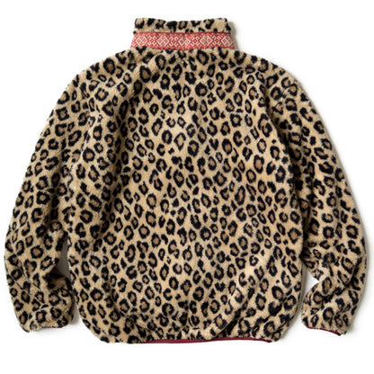 Kapital Leopard Pattern Fleece Zip Jacket Blouson