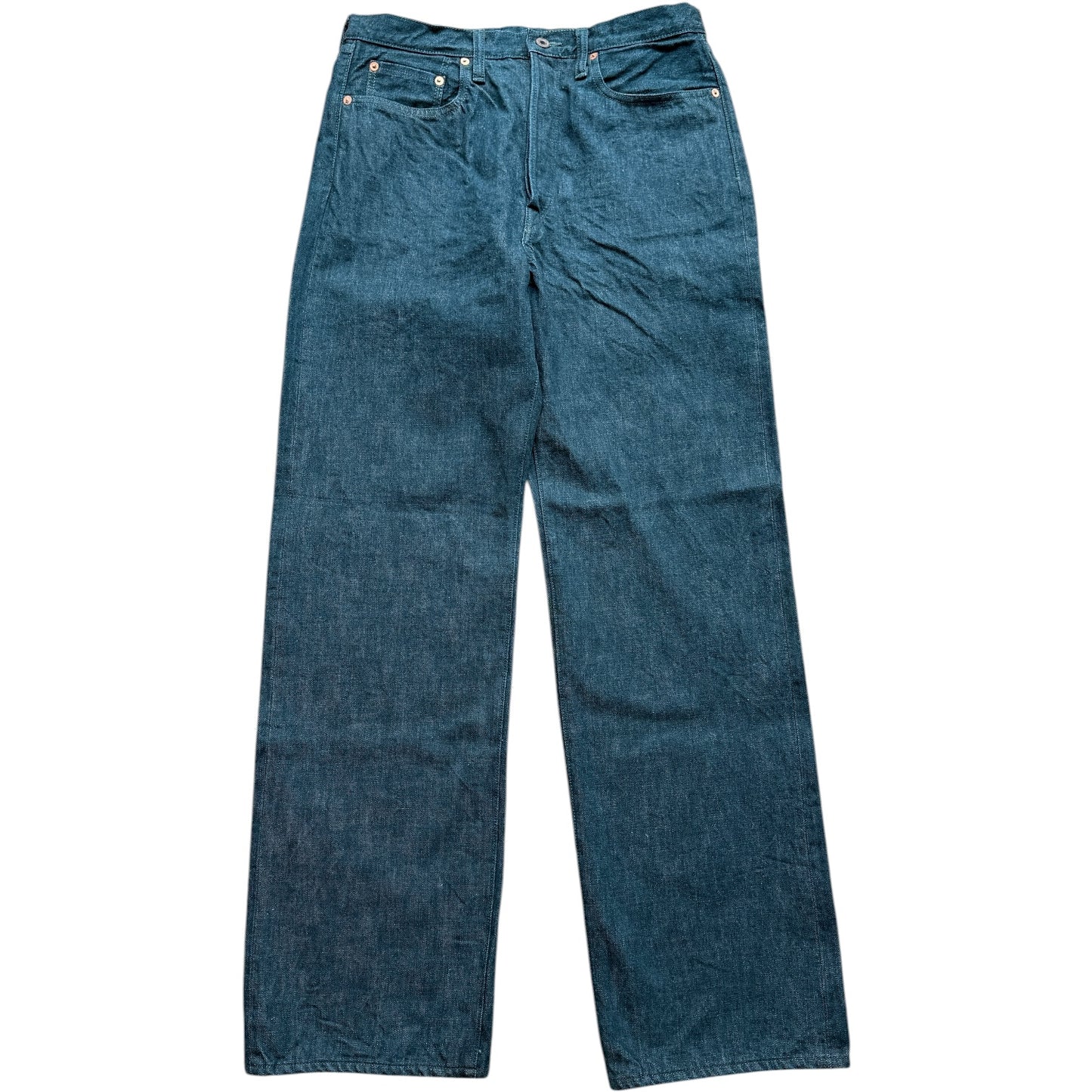 Kapital No. 4 Plant Dyed Denim 5P Wide Leg Selvedge Monkey TH