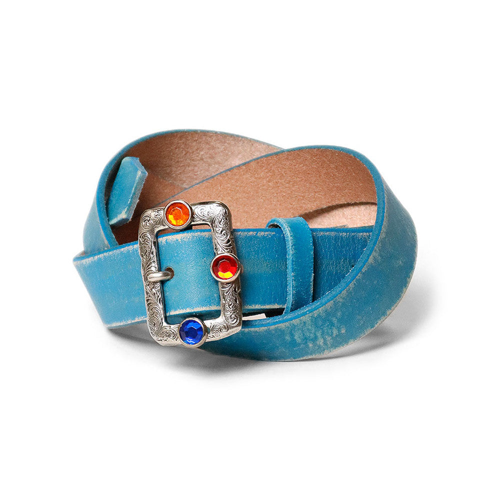 KAPITAL ベルト Kapital Oiled Leather Studded Disco Buckle Belt | COJP Gallery